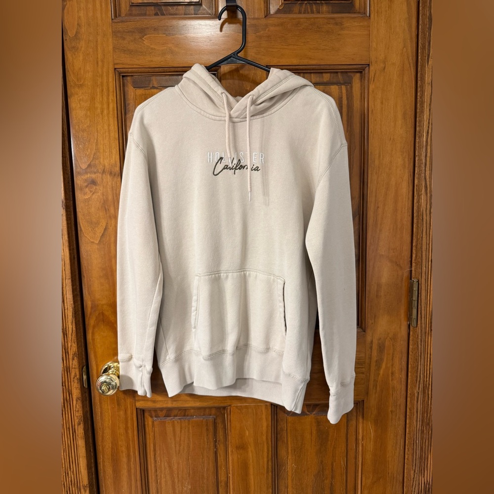 Small Hollister Hoodie Cream